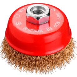 Cepillo Copa Ondulado Acero Latonado D 80 x M14 / 0,3