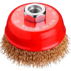 Cepillo Copa Ondulado Acero Latonado D 125 x M14 / 0,3