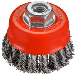 Cepillo Copa Trenzado Acero D 65 x 23 x M14 / 0,5