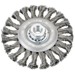 Cepillo Circular Trenzado Inoxidable D 152 x 6 x 22,2 / 0,5