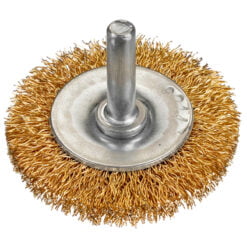 Cepillo Circular Ondulado Vastago Acero Latonado 50x7x10/0,3