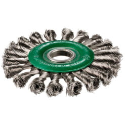 Cepillo Circular Trenzado Inoxidable D 115 x 6 x 22,2 / 0,5