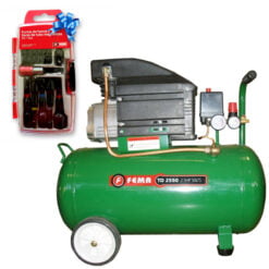 Fema Compresor Aire 2.5 Hp 50 Lts 220v + Regalo!
