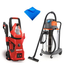 COMBO ASPIRADORA FEMA- HIDROLAVADORA DUCATI- PAÑO NORTON