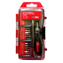 Set Destornillador Precision Crique Fema Kit 21 Puntas 25 Mm