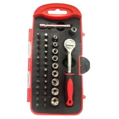 Fema Set Llave Criquet 38 Pz Puntas Tubos Torx Phillips 25mm