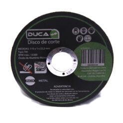 Disco Corte 115 X 1,0 X 22,2 Inoxidable Metal Caja 50 Unid.