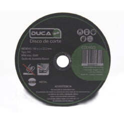 Disco Corte 180 X 2,0 X 22,2 Inoxidable Metal Caja 25 Unid.