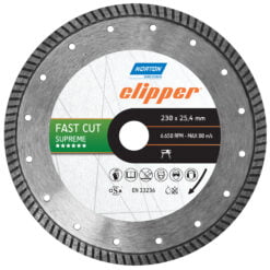 Disco Diamantado CLIPPER-TR232L-Continuo Fast Cut 230 x 25,4