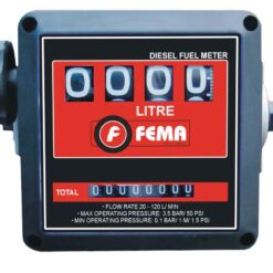 CUENTALITROS FEMA-ALUMINO-4/8 DIGITOS-1" EN TOTALIZADOR